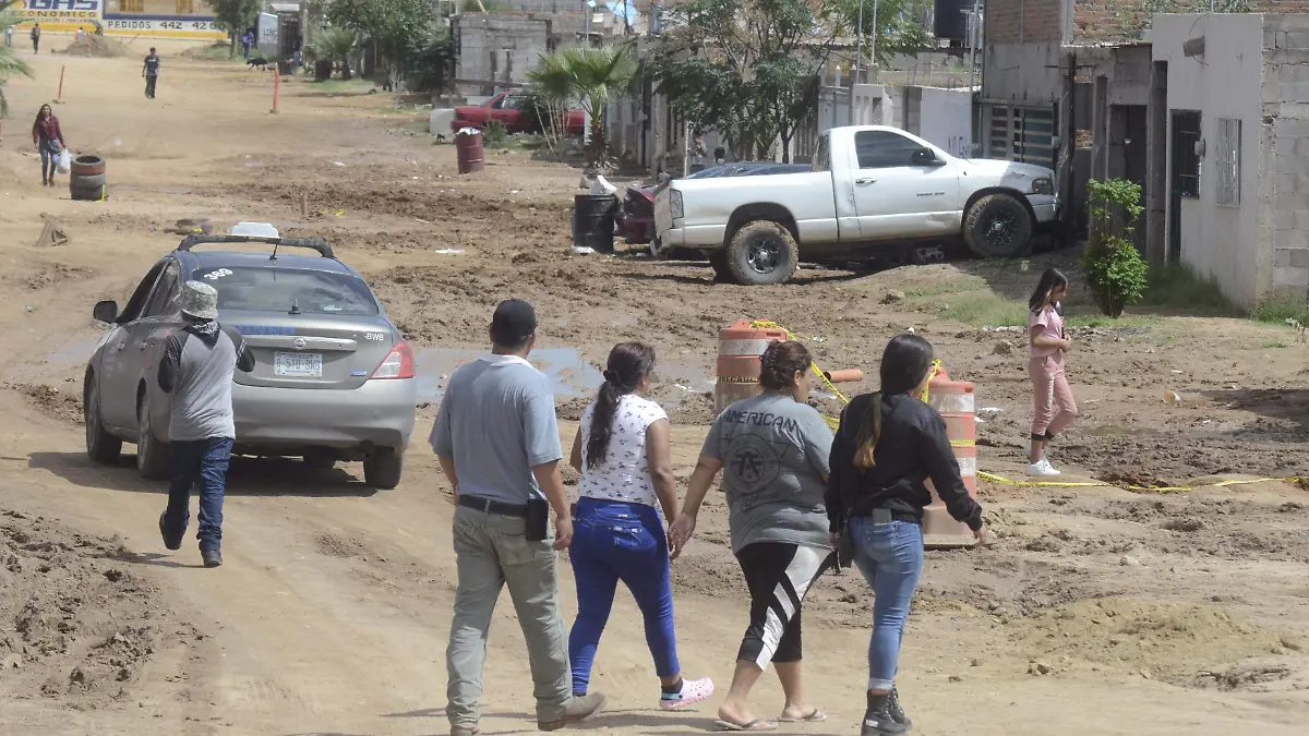 calles en mal estado de la colonia las Norias al Sur de la Ciudad (3)